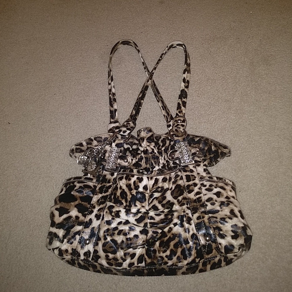 Rare Kathy van zeeland cheetah print purse